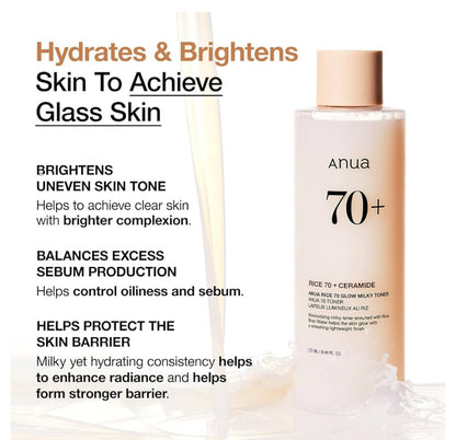 Anua - Rice 70 Glow Milky Toner