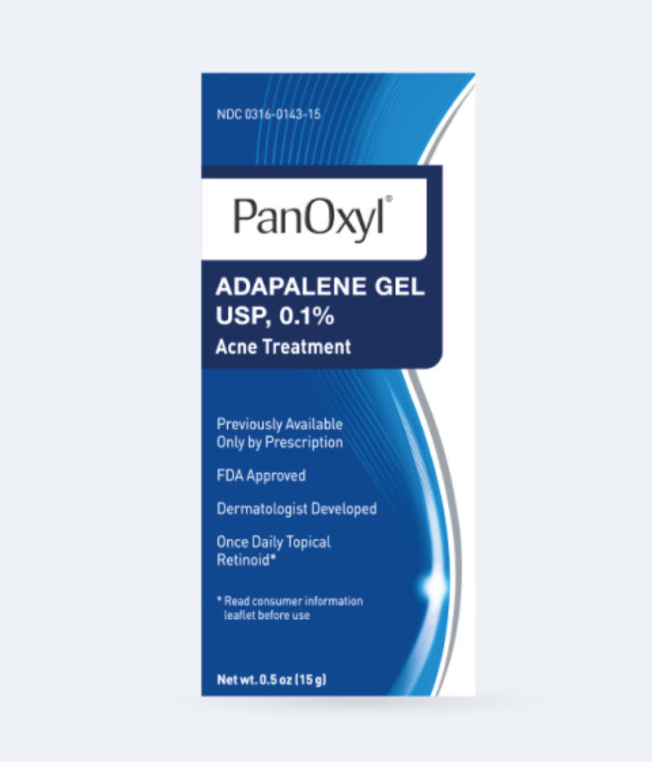 PanOxyl, Adapalene Gel USP, 0.1%, Acne Treatment, 0.5 oz (15 g)