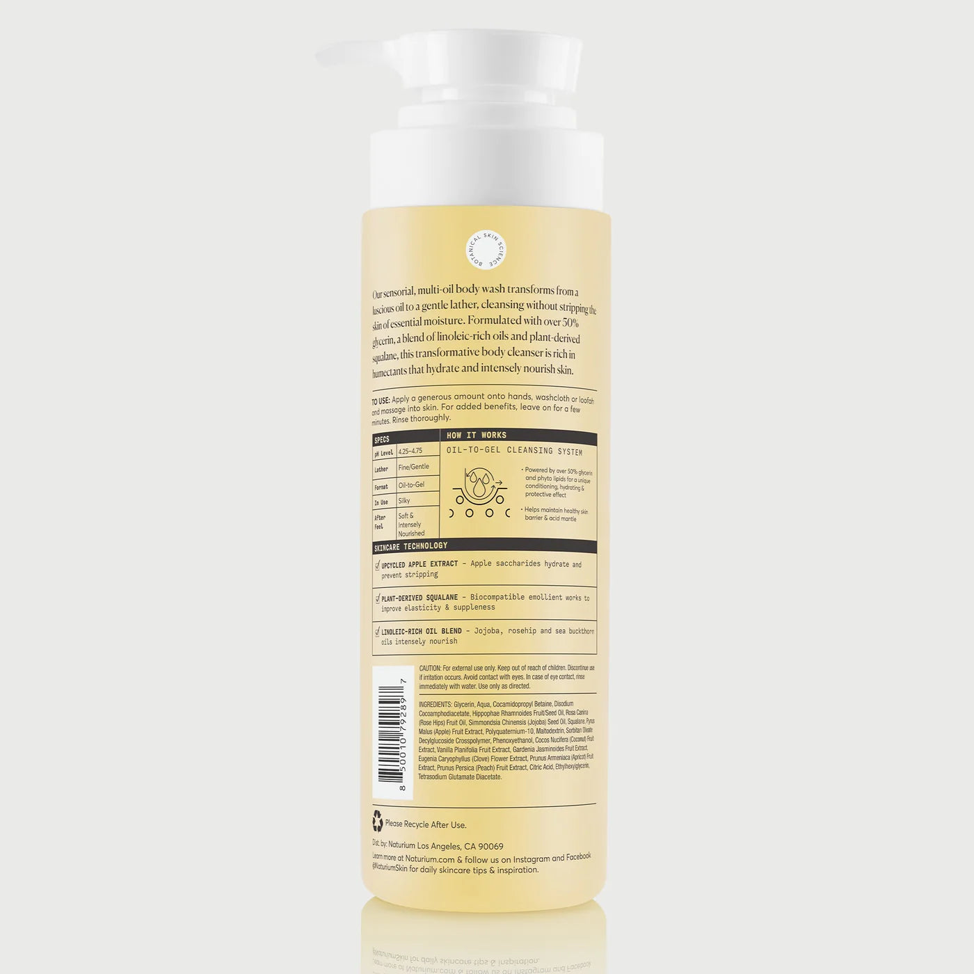 Naturium The Glow Getter Multi-Oil Hydrating Body Wash 500ml