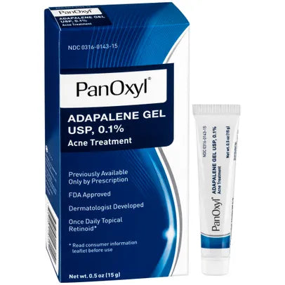 PanOxyl, Adapalene Gel USP, 0.1%, Acne Treatment, 0.5 oz (15 g)