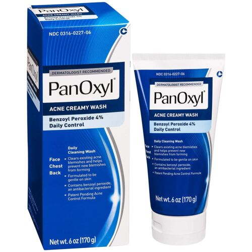 PanOxyl, Creamy Acne Cleanser, Daily Control, 4% Benzoyl Peroxide, 170g