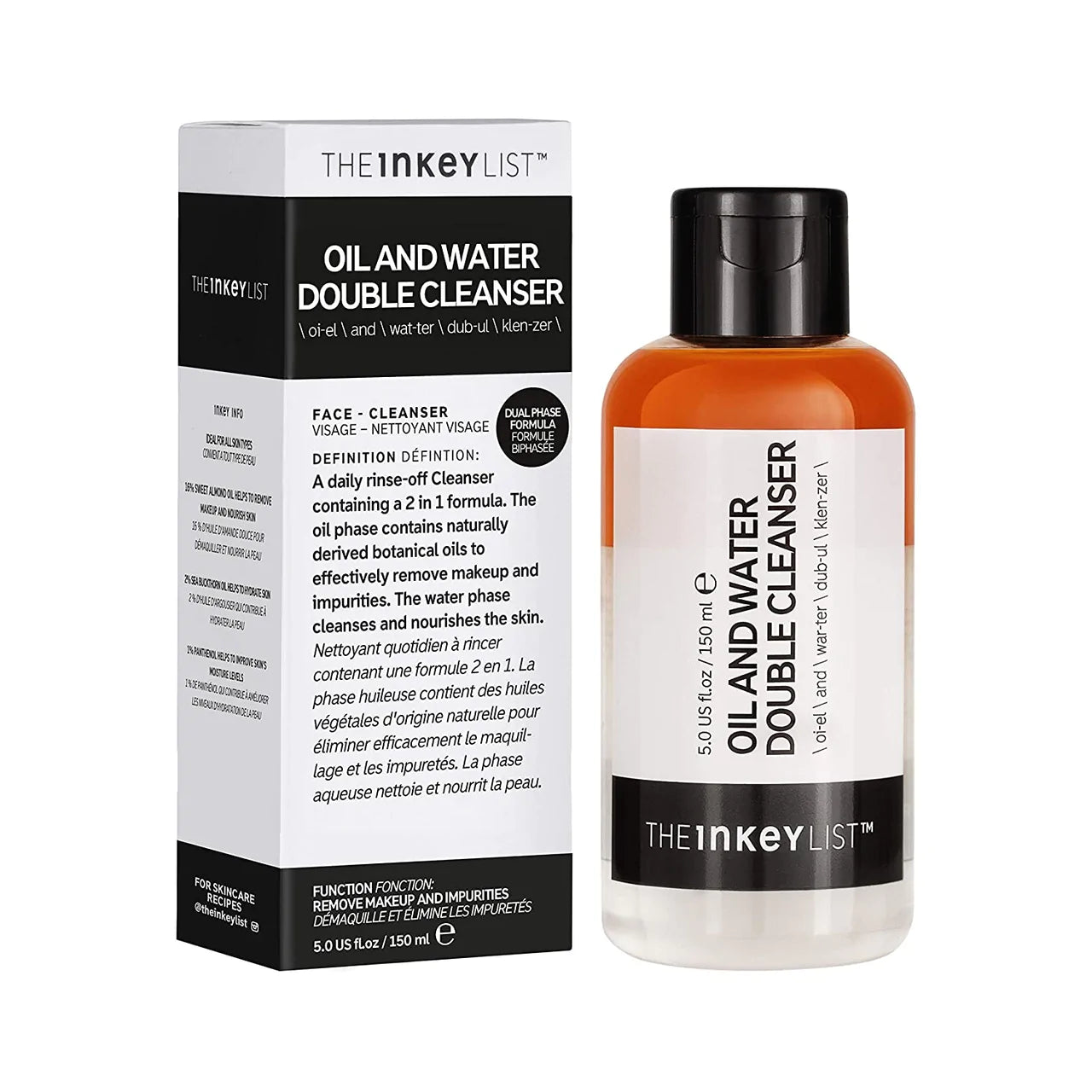 The INKEY List Oil And Water Double Cleanser