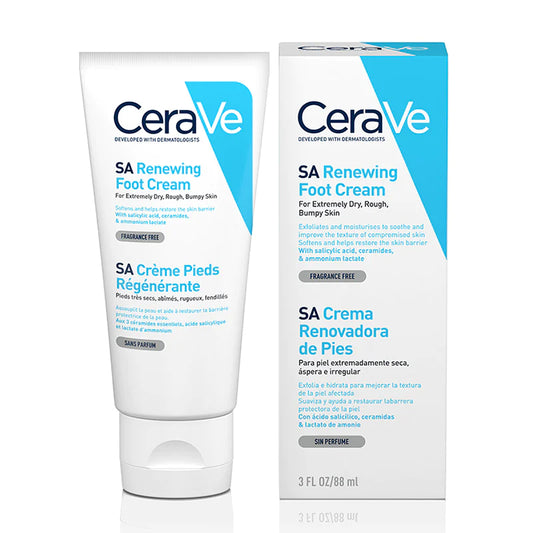 CeraVe SA Renewing Foot Cream For Extremely Dry, Rough Skin