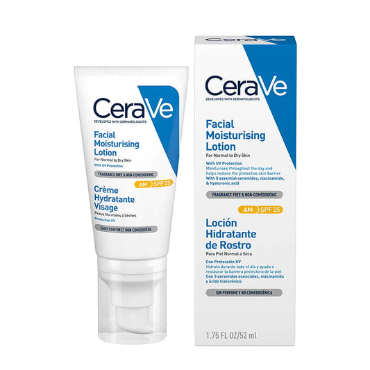 CeraVe Facial Moisturising Lotion AM SPF 25 Broad Spectrum Protection With Ceramides